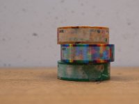 サクラクレパス柄 おなまえ マスキングテープ