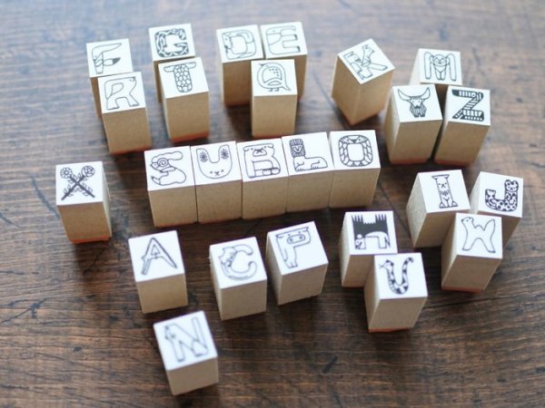 画像12: 福田利之×36 アルファベット ハンコ