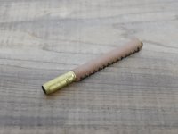 36オリジナル 革巻き鉛筆補助軸 真鍮