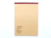 36オリジナル 筋入り包装紙のレポートパッド B5