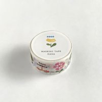 水縞マスキングテープ　花