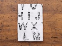 36×ほしのしほ 人アルファベット  てぬぐい