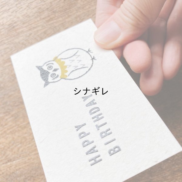 画像2: 松尾ミユキ×水縞　メッセージカード　小動物 鳥 HAPPY BIRTHDAY