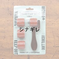 ステンシル ローラースタンプ 「WARNING 他」 typeA