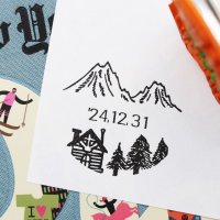 日付回転印 36mm  山