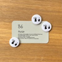 36オリジナル パンダカー 缶バッジ
