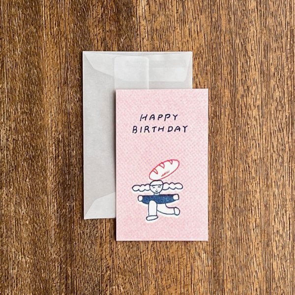 画像1: ニシワキタダシ×水縞 メッセージカード ひととたべもの HAPPY BIRTHDAY