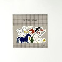 西淑×水縞 フレークシール 夜のあいだ