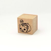 水縞 ハンコ 豚の貯金箱
