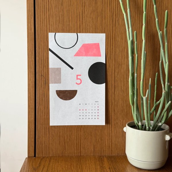 画像5: 水縞模様カレンダー2026