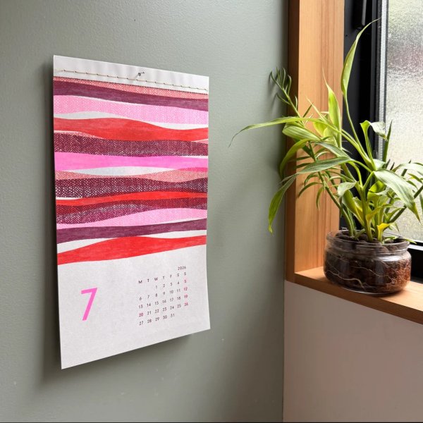 画像6: 水縞模様カレンダー2026