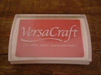 紙・布・木に押せるスタンプ台 バーサクラフト レッド